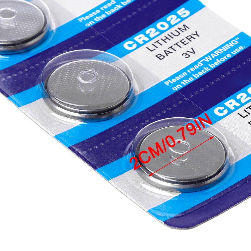 5 Stück Lithium-Batterie 3 CR2025 Zellmünzenbatterien DL2025 BR2025 KCR2025 2025