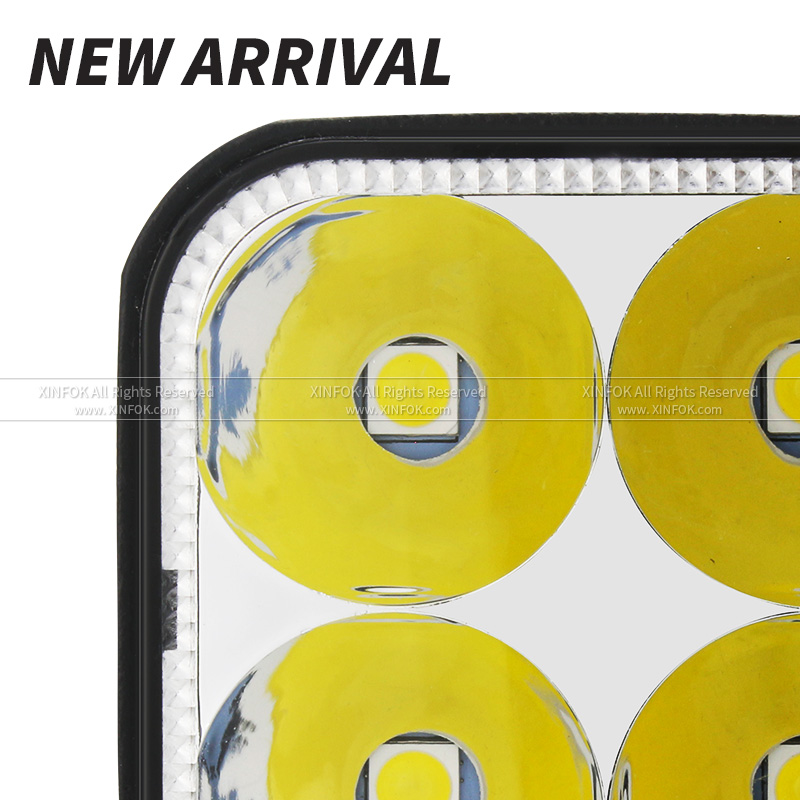 Lampada da lavoro per barra a LED per auto 4000LM Luce da lavoro fuoristrada 12V 24V Luce automatica fendinebbia fuoristrada 4x4 Faretto per trattore a LED per camion ATV 4 i