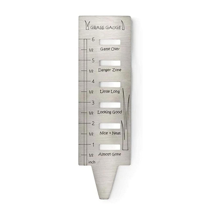A02F-Lawn Grass Gauge - Stainless Steel Grass Gauges Gardening Grass Gauges For ,Lawn Tool Yard Landscaping Plant: Default Title