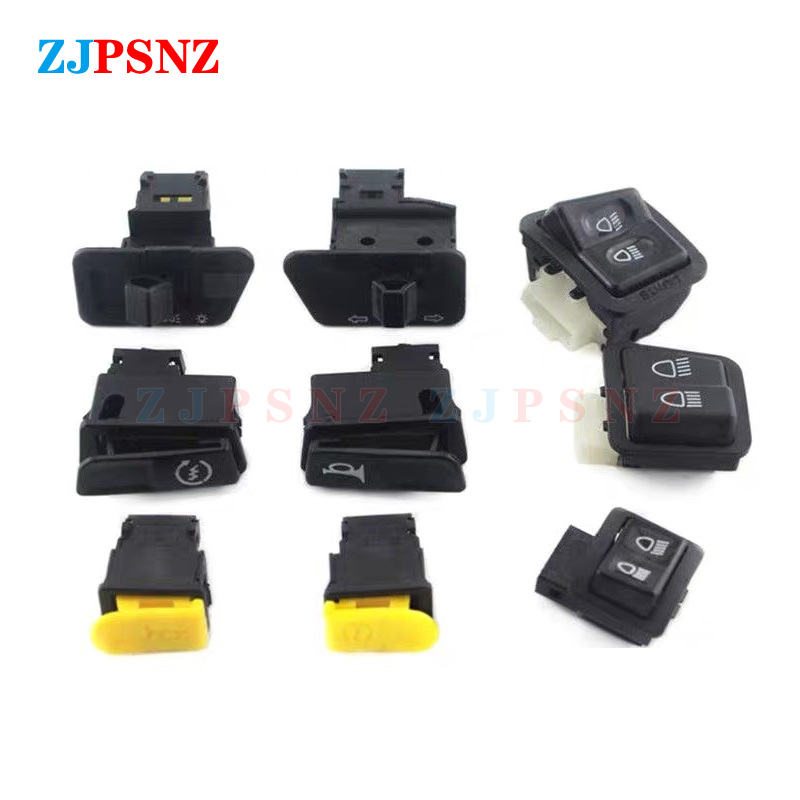 Botón de interruptores para motocicleta, bocina, señal de giro, luz alta y baja, botón de arranque eléctrico, interruptores universales para bicicleta eléctrica de 125cc y 150cc