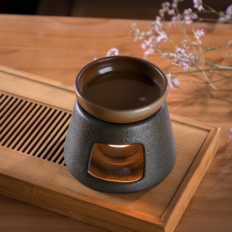 Stearinlys opvarmning base keramik te stov japansk keramisk varmelegeme stand te maker tekande varmere isolering base varmere kaffe vand: Et sæt