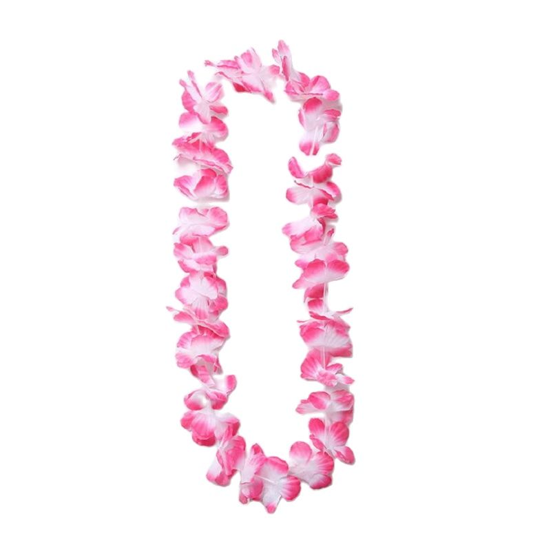 Hawai flower garland for Hawaiian party, Hawaiian necklace, Hawaiian floral decoration, fabric, 2 pcs/lot