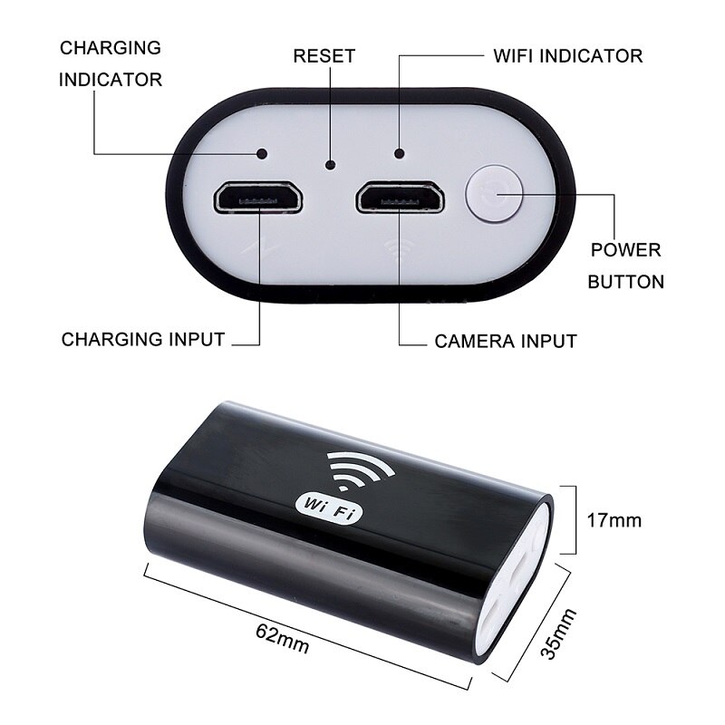 Wifi Endoskop Kamera IP67 Wasserdichte WiFi Endoskop 720P HD Inspektion Kamera Schlange Kamera für Android Iphone iOS PC