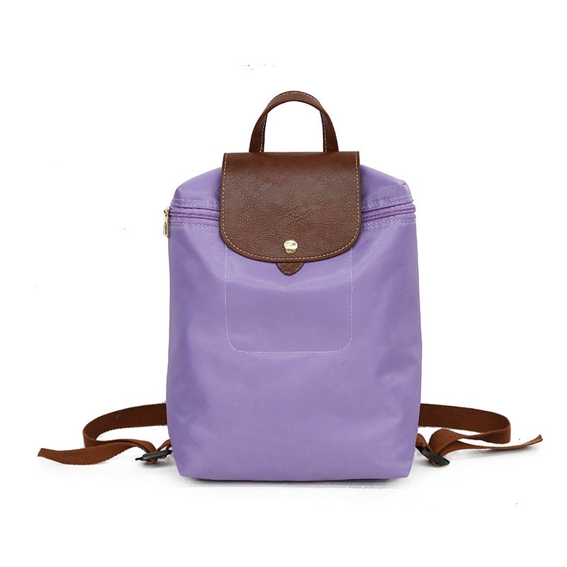 Sac à dos en nylon imperméable pour femme, style école, voyage, voyage