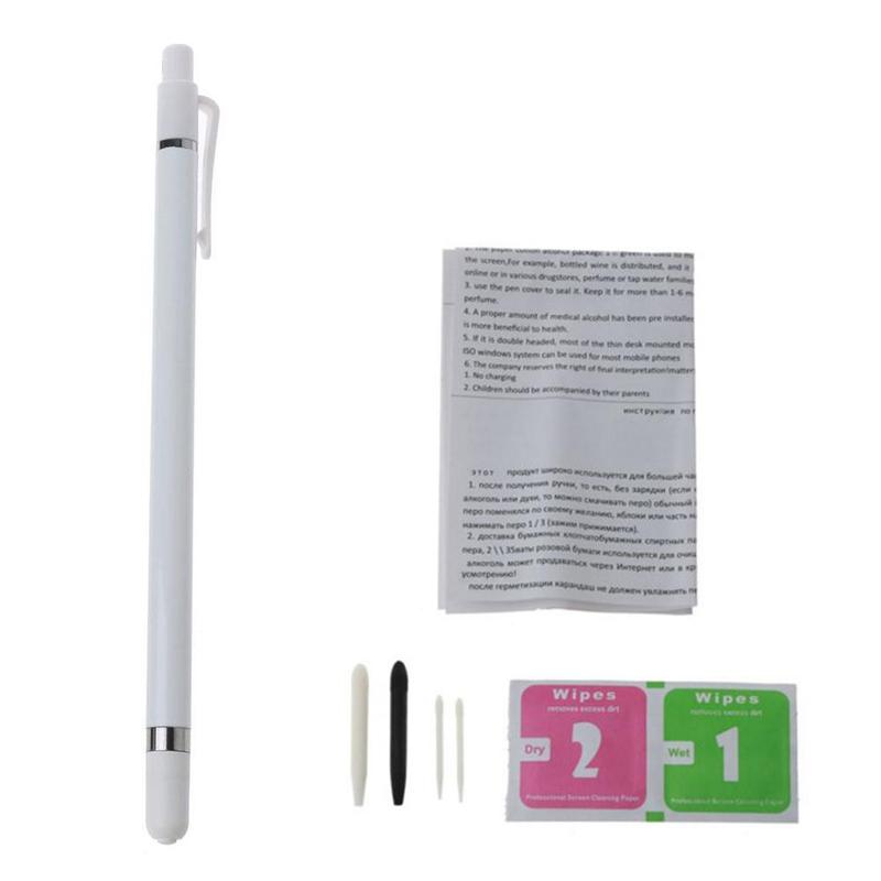 Lápiz capacitivo para teléfono móvil, Stylus para tableta, pantalla, iOS, Android: Blanco