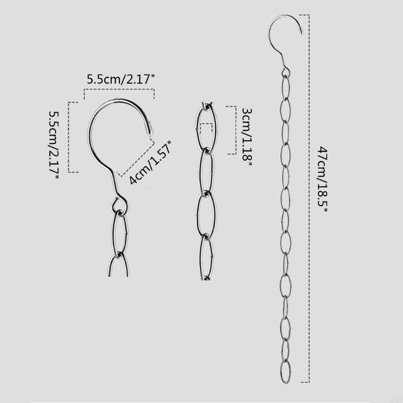 55kf Space Saving kledinghanger ketting Roestvrijstalen kast Organisator metalen trapsgewijze hangers multi-poorts ring met haak