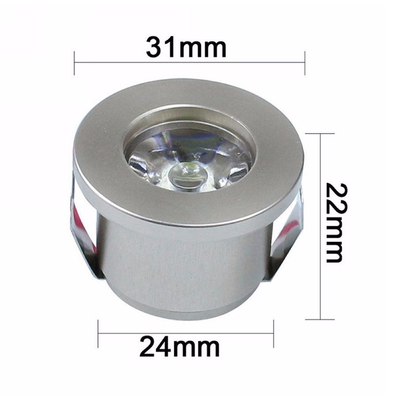 1w /3w led mini spotlight lampe hvid/varm hvid  ac 85-265v mini overflademonteret light led downlight smykker skabslampe