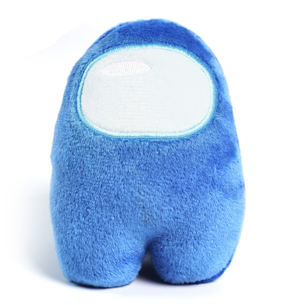 10Cm Mooie Onder Ons Pluche Speelgoed Zachte Effen Kleur Creatieve Reliver Stress Speelgoed Grappige Leuke Plushie Game Pop Kids: blue