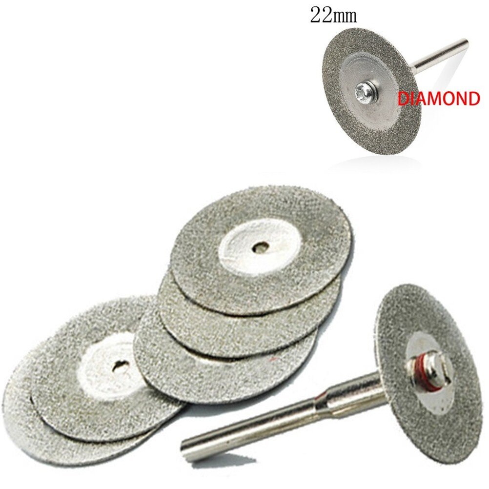 5Pcs 22mm Slijpschijf Diamant Slijpschijf Disc Cirkelzaagblad Schurende Mini Boor Rotary Tool Accessoires