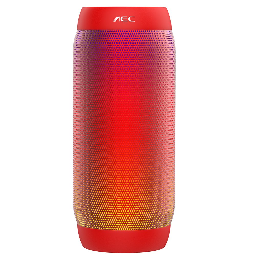 Aec Kleurrijke Waterdichte Led Licht Draagbare Bluetooth Speaker Bq-615 Pro Draadloze Super Bass Mini Speaker Knipperende Lichten Fm: Red 615 Pro