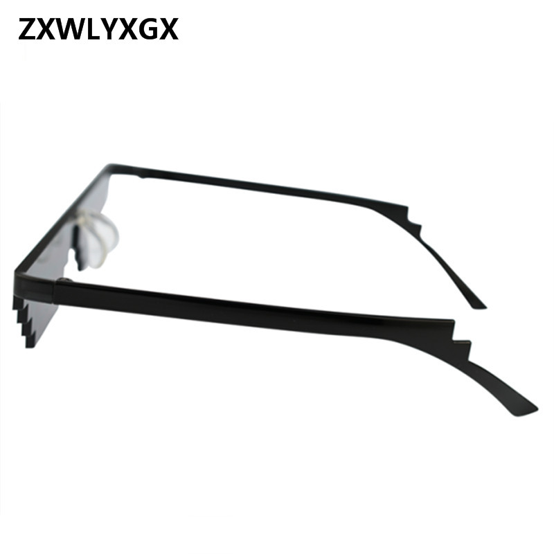 ZXWLYXGX Beliebte Mosaik Gläser 8 bisschen MLG Pixelated Sonnenbrille Frauen Männer Schurke Leben Party Brillen Jahrgang Sonnenbrille