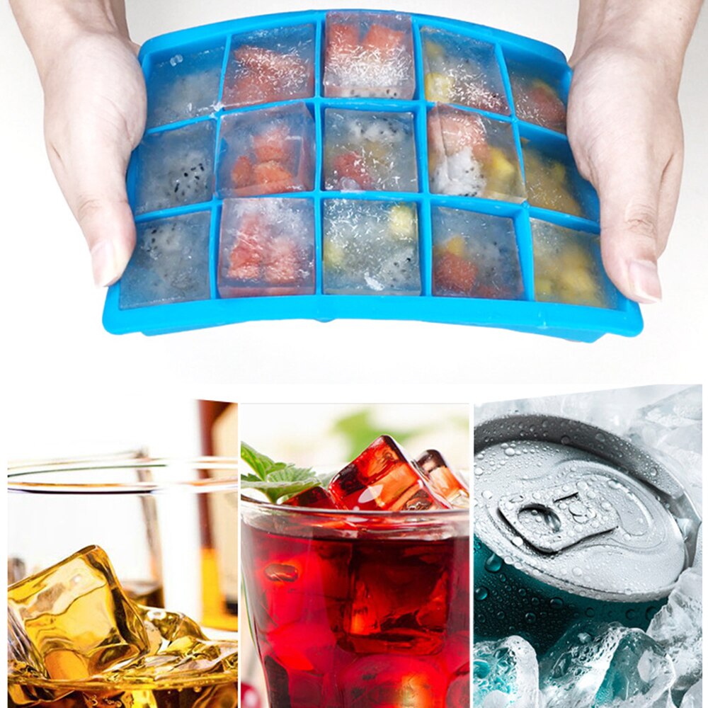 24 Grids Silicone Ice Cube Maker With Lid ice Tray popsicle molds kitchen accessories Ice Cream Tool