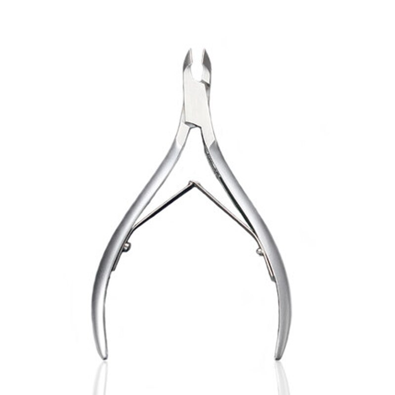 Tijeras para cutículas de uñas, cortaúñas, herramientas de manicura y pedicura, Tijera para piel muerta dorada/plateada/arcoíris: silver