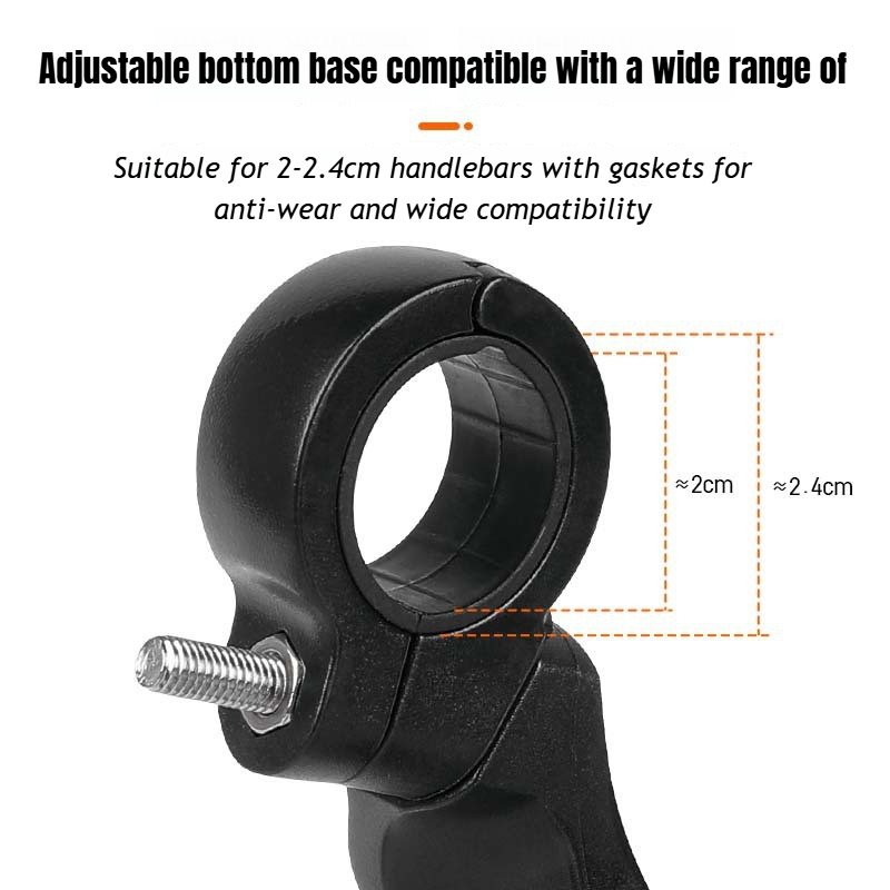 Specchietto retrovisore per bici HD in acciaio inossidabile 360 ° Specchietto retrovisore girevole per MTB Ampliare gli accessori per bici con specchietto per bicicletta da strada con vista grande