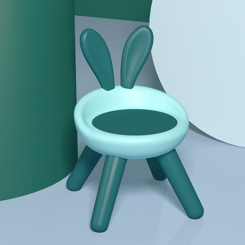 Chaise en plastique pour enfants dessin animé, avec et sans choix de musique, idéale pour l&#39;artisanat artistique, Snack temps, école à domicile, devoirs, pour enfants: green without voice