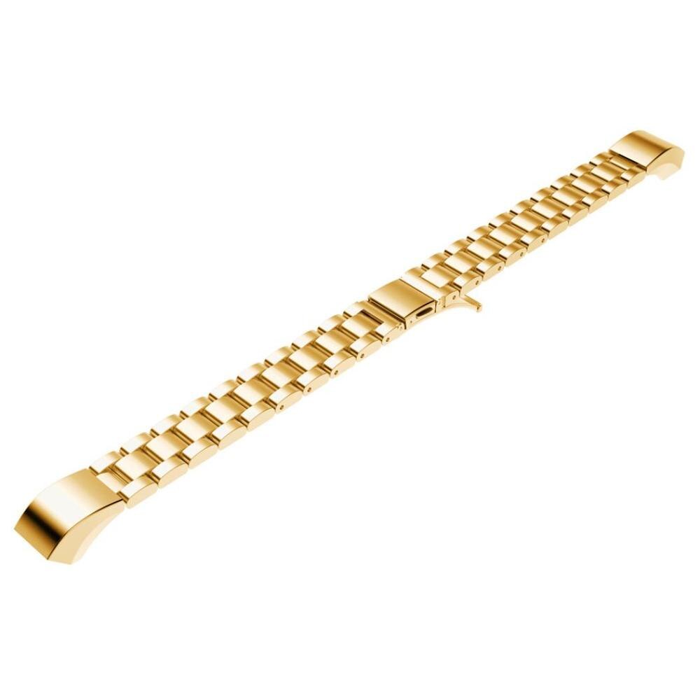 Correa de acero inoxidable para Fitbit, repuesto de pulsera de Alta HR para fitbit, correas altas, accesorios para pulseras: Dorado