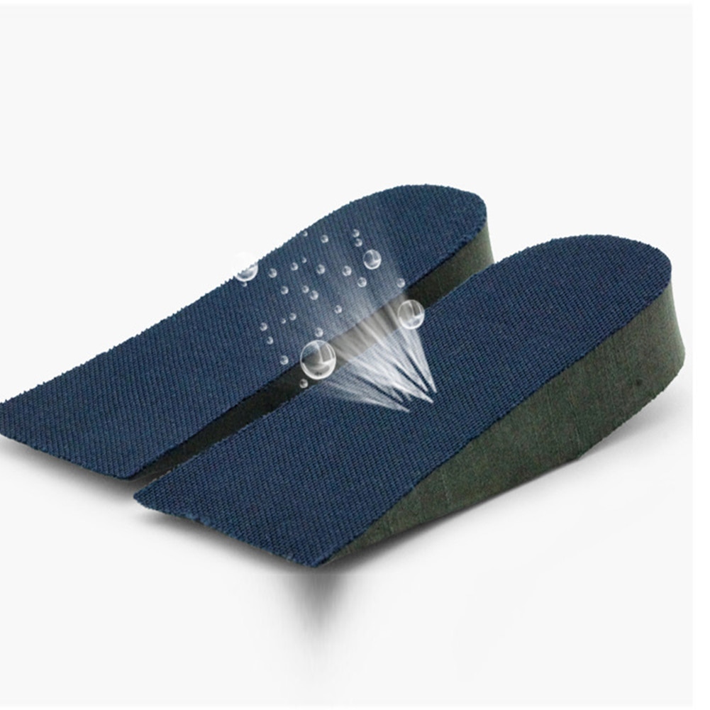1 par sko sulor andas halv innersula höja hälen infoga sportskor pad kudde unisex 2.5cm höjd öka innersulor