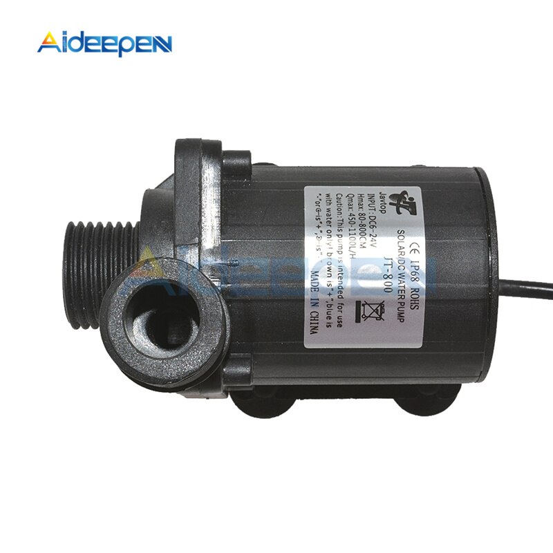 DC 12V 24V 800L/H 5m 22W Solar Brushless Motor Water Circulation Water Pump Submersibles Water Pumps Centrifugal Pump