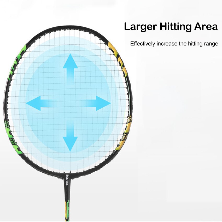 Outtobe 6PCS Badminton Racket Set Sports Fitness Rackets Iron Alloy Badminton Rackets with 3 Badmintons & Carry Bag