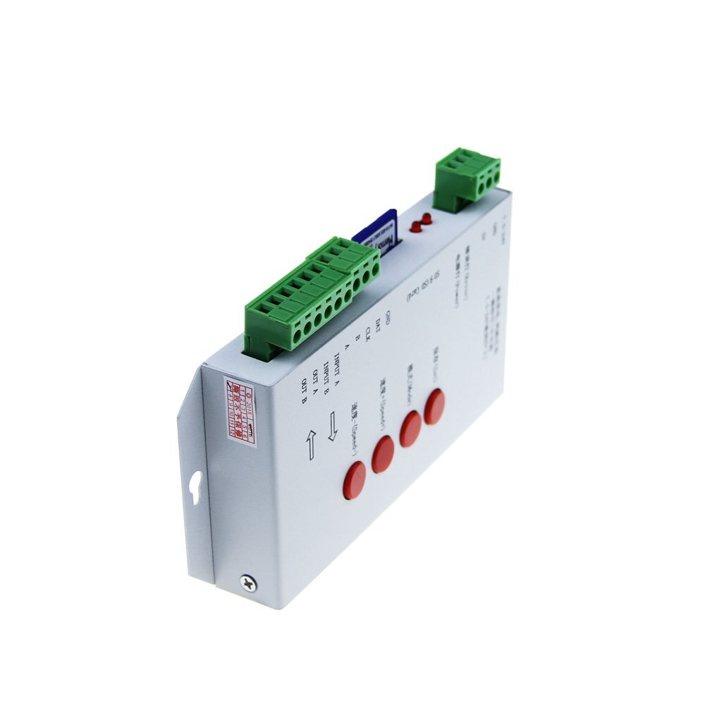 DC5~24V T-1000S 256G RGB Controller T1000S SD Card APA102 WS2801 WS2811 WS2812B LPD6803 DMX512 LED 2048 Pixels Controller