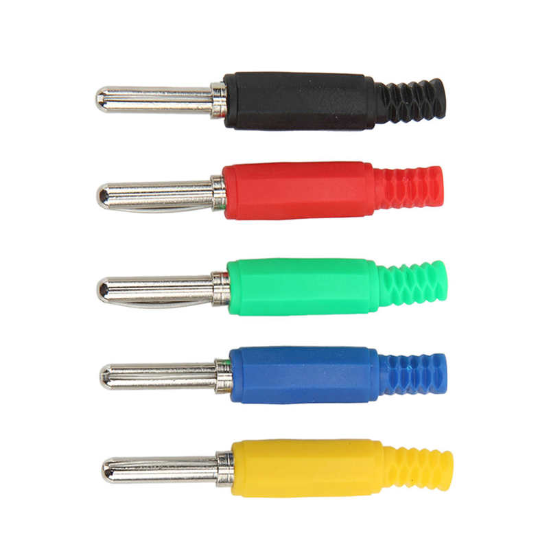 Banana Plug Connector Spring Rod Banana Plug Open for Probe Test Leads