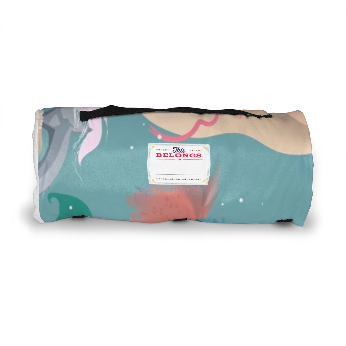 Mignon sirène princesse en couronne florale matelas enfant en bas âge sieste tapis de couchage maternelle enfants ensemble de literie avec oreiller