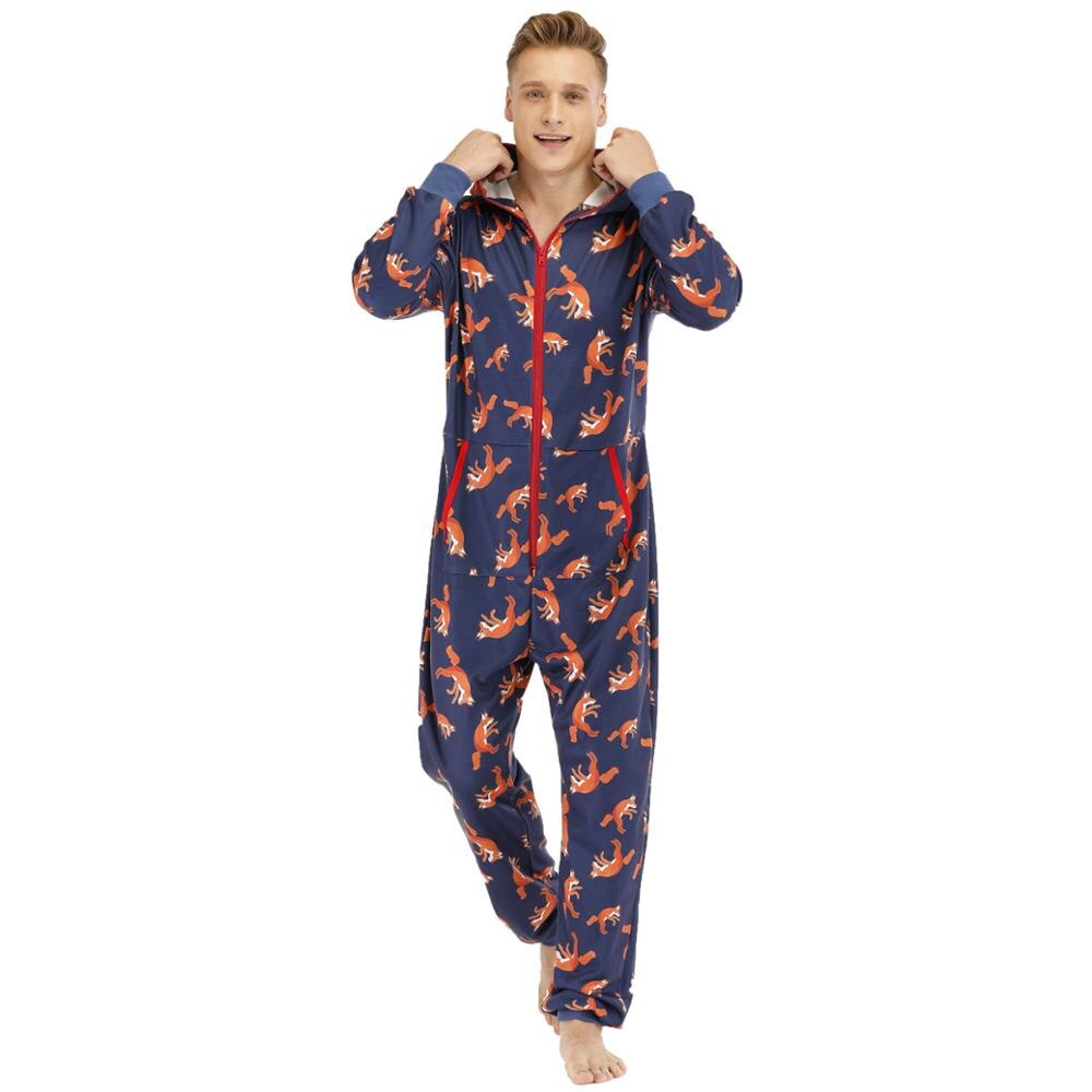 Adults Onesies Pyjamas Men One Piece Warm Soft Pajamas Sleepwear Onesies Sleepsuit Autumn: style 4 / XXL