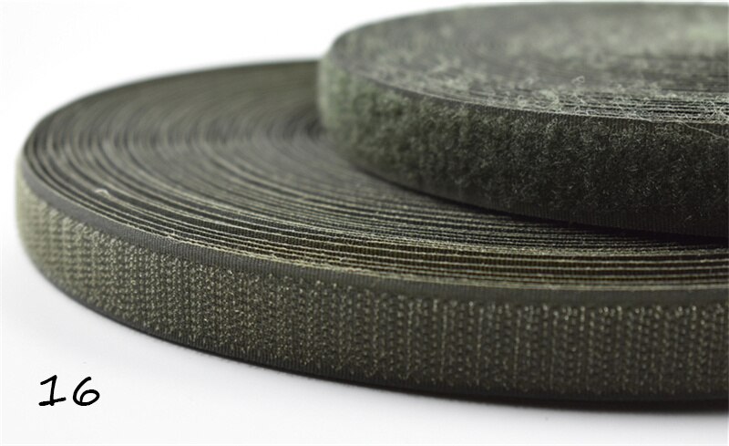 2cm 24m par krog og løkke selvklæbende tape velcro fleksible wrap sko tøj tape nylon sy på trykknapper: 16 24m par