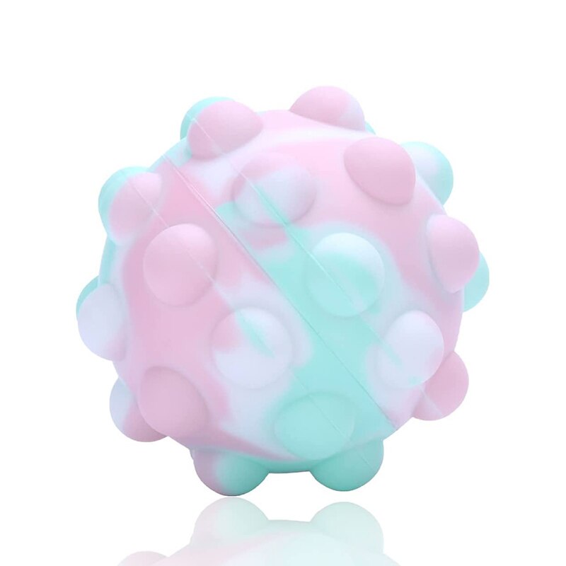 Push Bubble palla Antistress Silicone Fidget giocattoli semplice fossetta Antistress Antistress Extre Squishy Squeeze Finger Pop giocattolo sensoriale: D