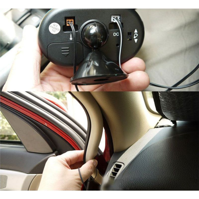 Auto Klok Auto Elektronische Klok Auto Thermometer Lichtgevende Klok Multifunctionele Auto Temperatuur Klok Voltmeter