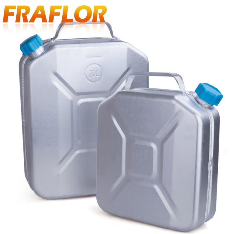 10L Litres Aluminum Alloy Oil Fuel Tank Gasoline Diesel Can Water Tank Petrol Jerrycan Container Auto Motorcycle Car Truck Tank