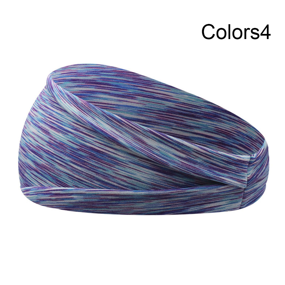 Absorberende Zweet Haarbanden Elastische Sport Haarbanden Head Band Yoga Hoofdbanden Hoofddeksels Headwrap Sport Haaraccessoires: --Colors4