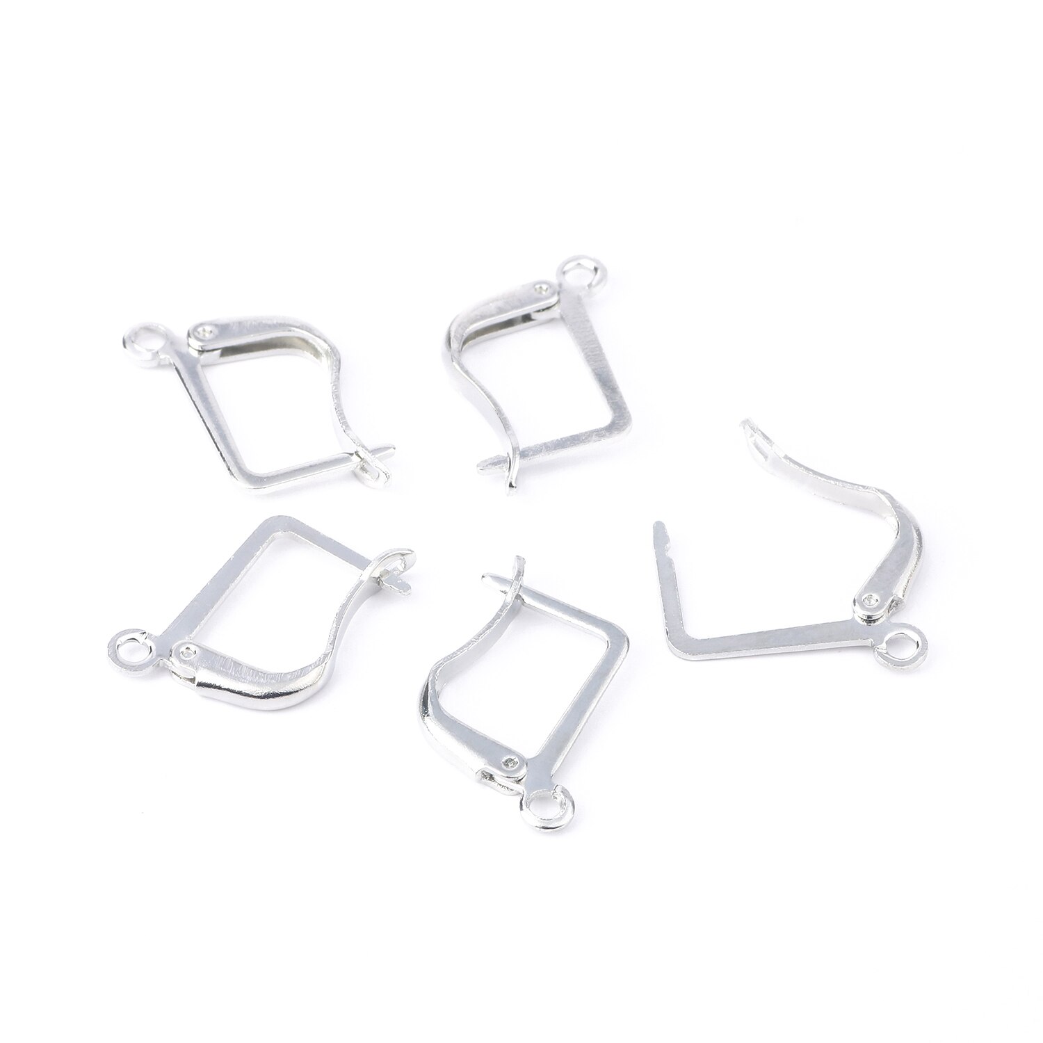 20 sztuk/partia 10x20mm złoty kolor srebrny francuski Earwire kolczyk Hook armatura DIY tworzenia biżuterii kolczyki klamrami...