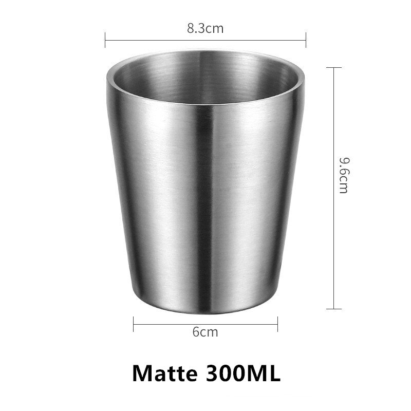 Taza irrompible e irrompible para beber cerveza, café, té, aislamiento Anti escaldado, taza de agua de acero inoxidable, tazas para niños: Blanco