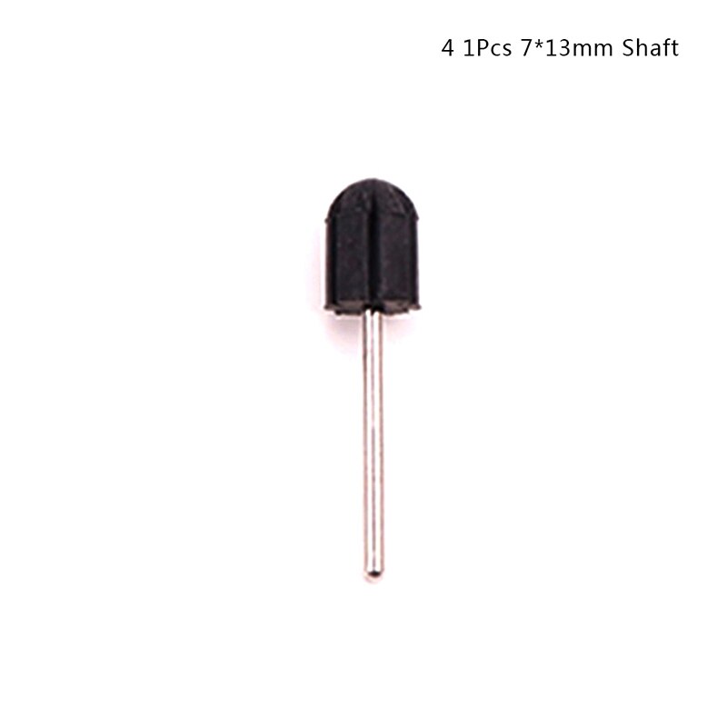 1/5pcs/set Bit Manicure Tool Nail Sanding Caps Rubber Grip Pedicure Polishing Sand Block Electric Drill Accessories: 4