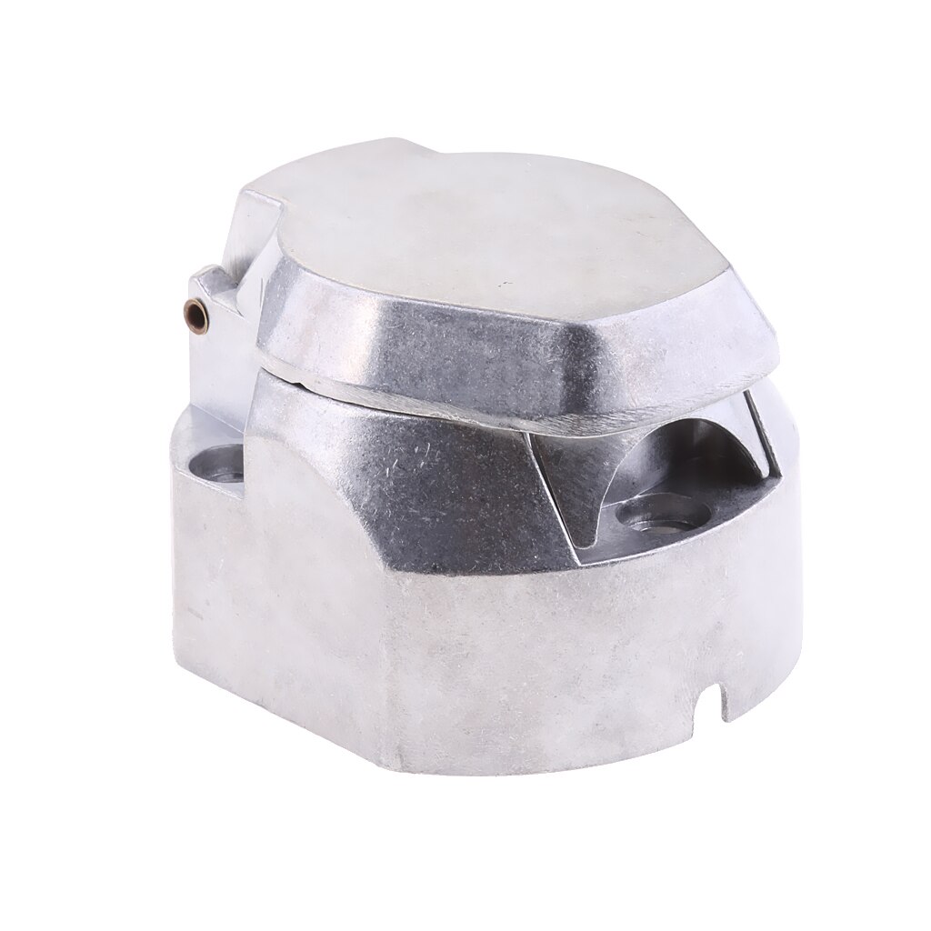 7 Pin Metal Trailer Plug &amp; Socket Caravan Towbar Wiring Towing Electrics