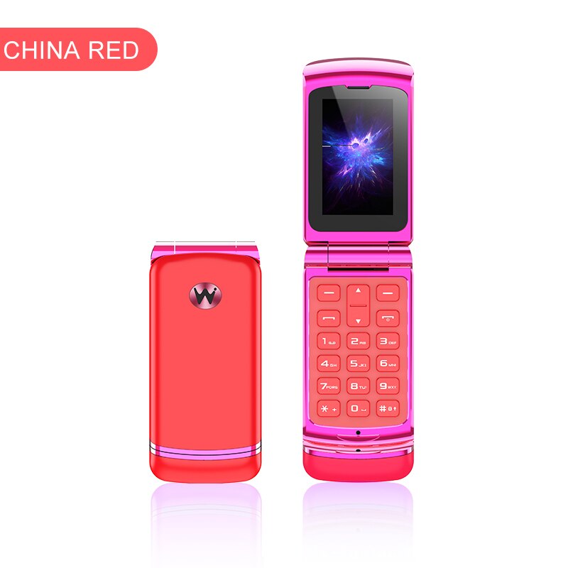 Avondmaal Mini Bluetooth 3.0 Synchroniseren Muziek Kleine Spare Pocket Flip Cover Toetsenbord Telefoon Magic Voice Unlock Studenten Telefoon: Standard add 16G TF / Rood