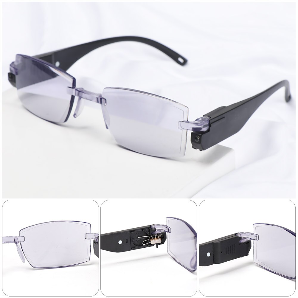 Lunettes de lecture multifocales progressives, Anti-lumière bleue, Zoom Intelligent, presbytes, thérapie magnétique, lunettes à lumière LED