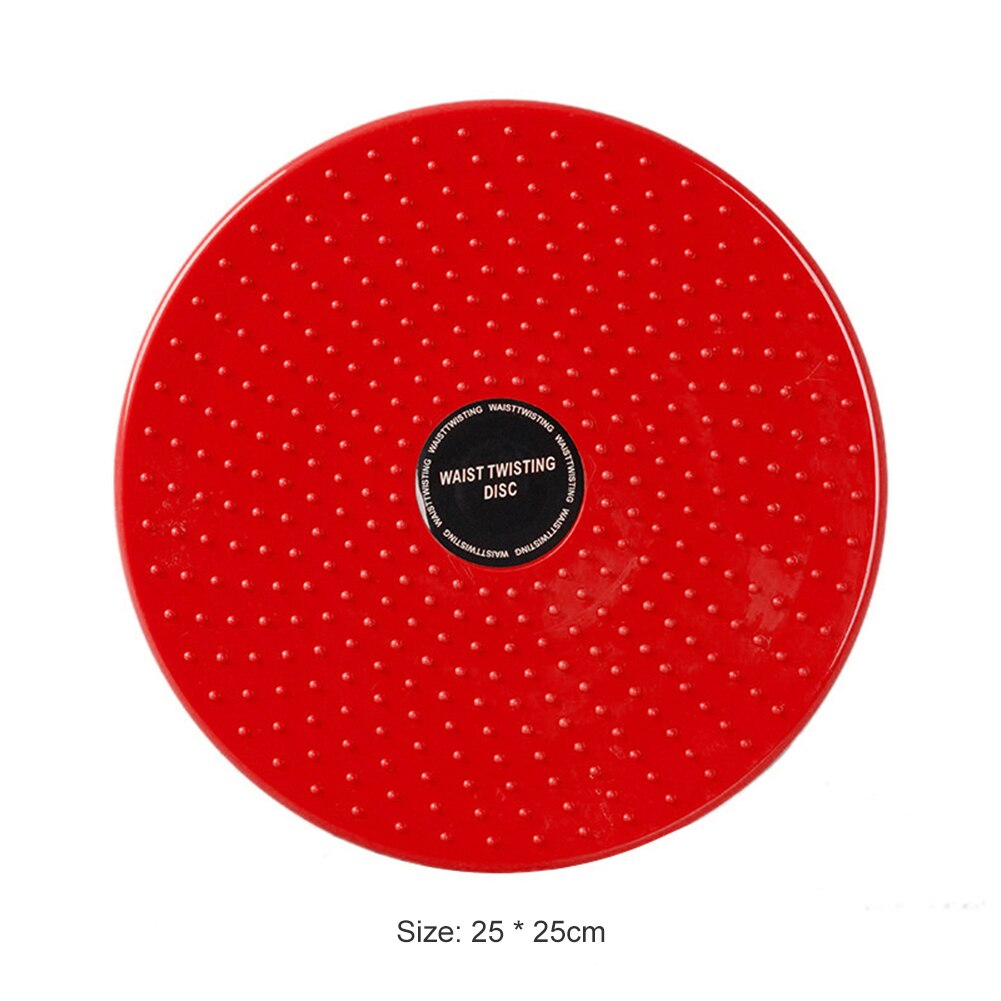 Waist Twisting Disc Balance Board 25cm Diameter Fitness Training Twister Board Multi-function Equipment for Exercise: Red