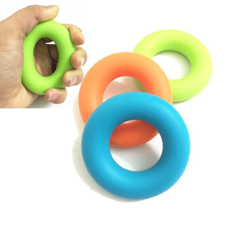 Anillo de agarre de mano, terapia de silicona para dedo, gimnasio, ejercitador de Fitness, agarre muscular, equipo de entrenamiento de muñeca deportiva, rehabilitación