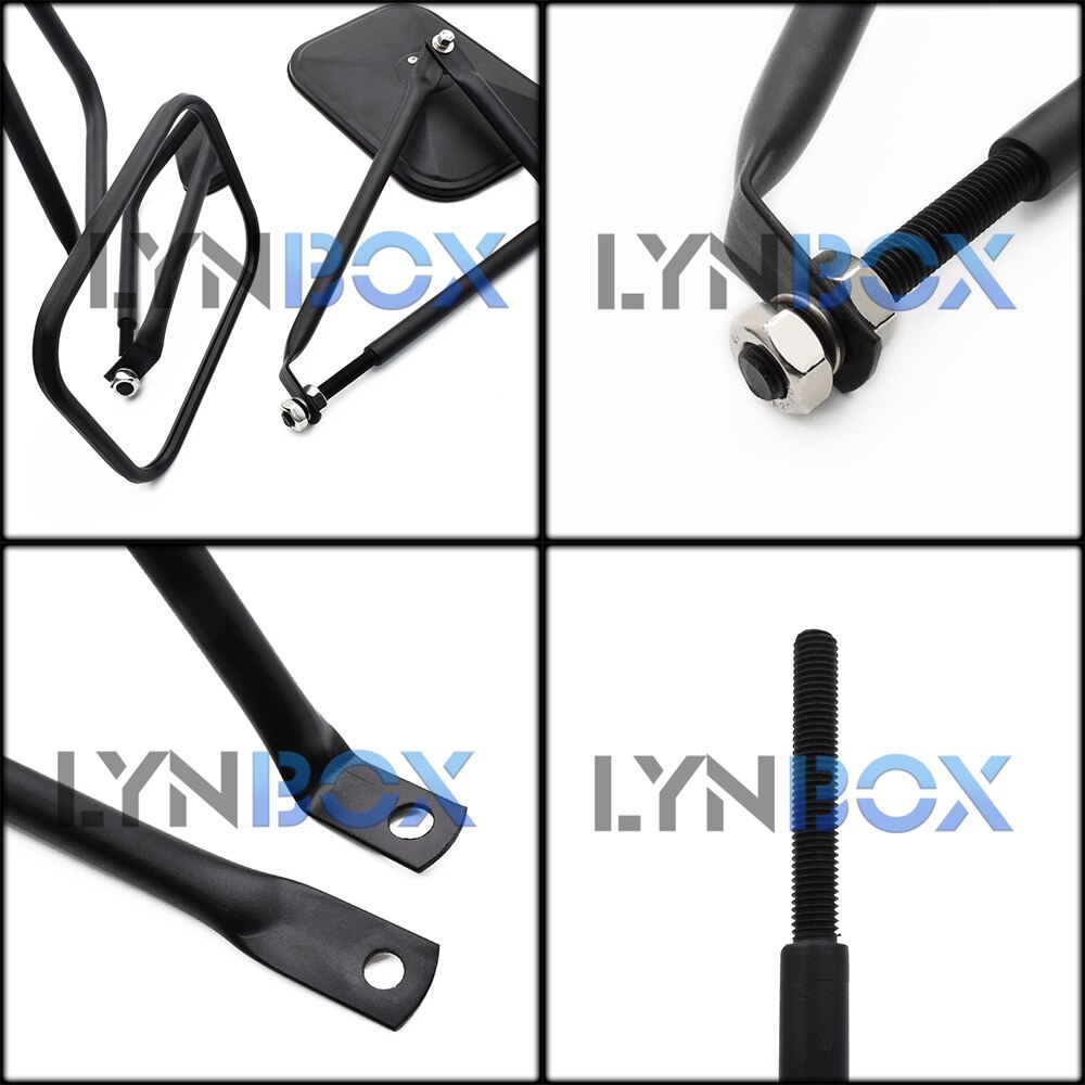Rétroviseur pour Jeep Wrangler YJ JK CJ brouilleur TJ Tuning sans porte carré vue latérale aventure Safari miroirs accessoires