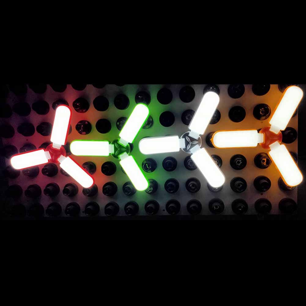 E27 LED Three-Leaf Garage Light Warehouse Folding Lamps Cold White LED Industrial Foldable Lights