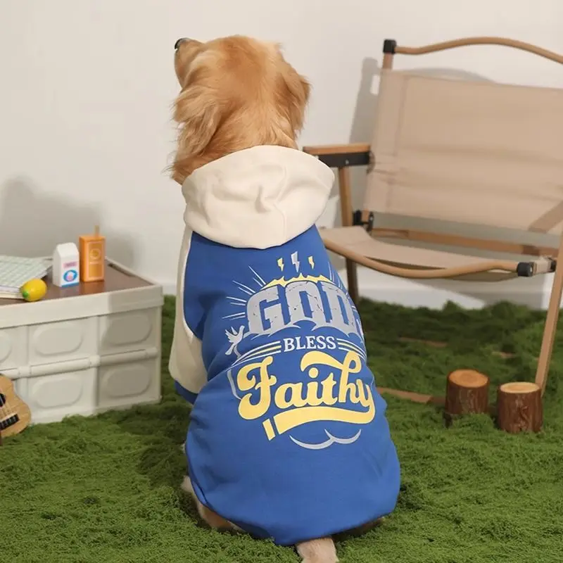 Vêtements pour chiens automne et hiver Labrador grand chien Border Collie vêtements pour animaux de compagnie printemps et automne Golden Retriever sweat-shirt