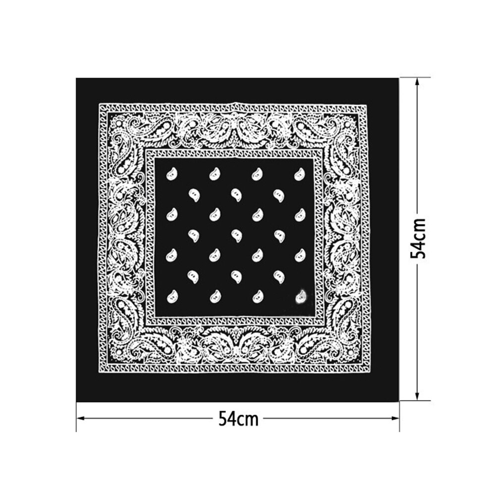 Hip hop bandana mand kvinder udendørs pandebånd hårbånd håndled wraps hår tørklæder paisley tørklæde hår tilbehør