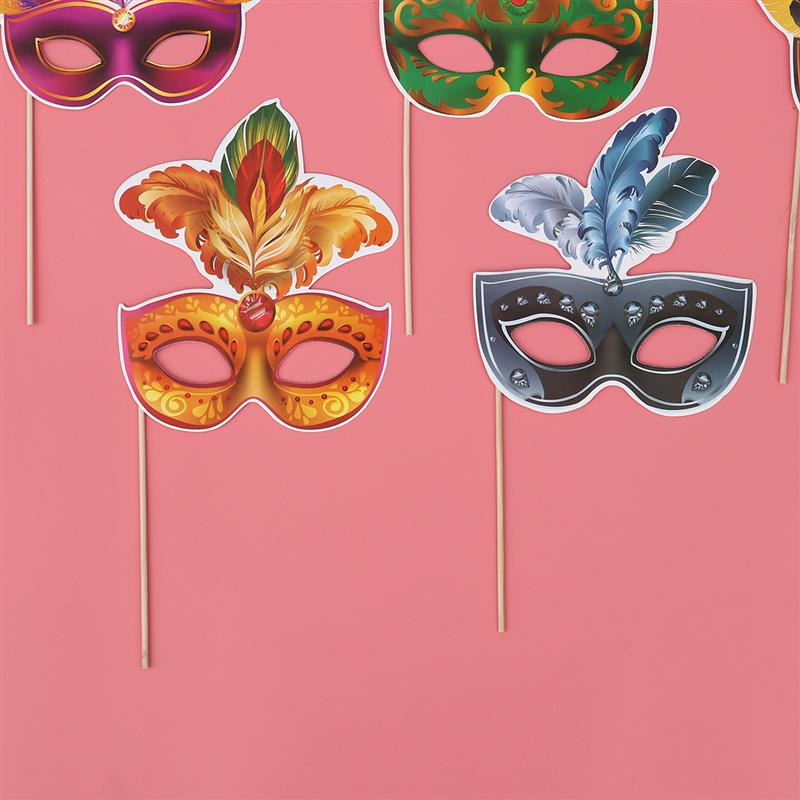 12Pcs Foto Props Grappige Decoratieve Foto Props Foto Accessoires Party Maskers Voor Party Verjaardag Bruiloft