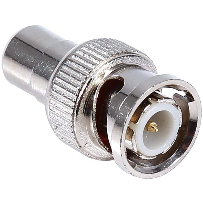 10 sztuk BNC męski na AV RCA żeńskie adapter do złącza dla System CCTV