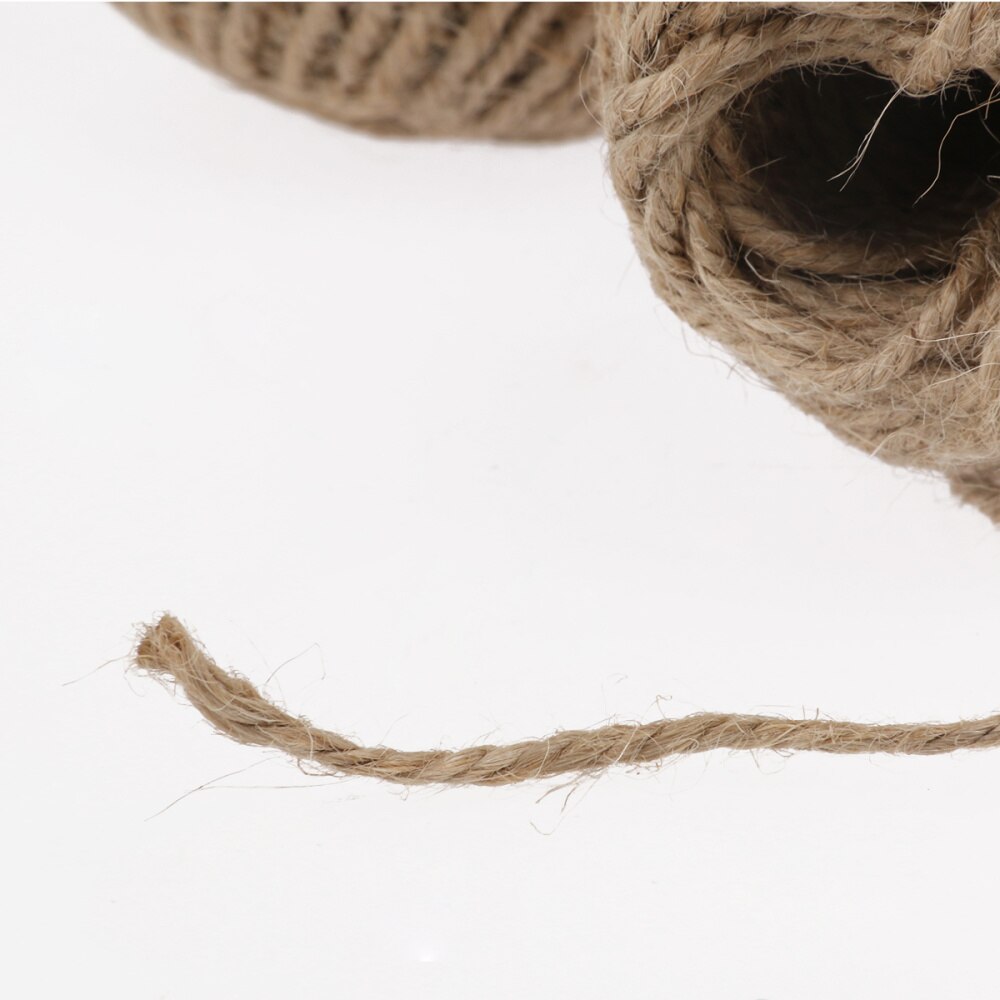 3 Rolls Van 55M Natuurlijke Jute Touw Voor Diy Ambachten/Industriële Verpakking Materialen/Tuinieren Toepassingen