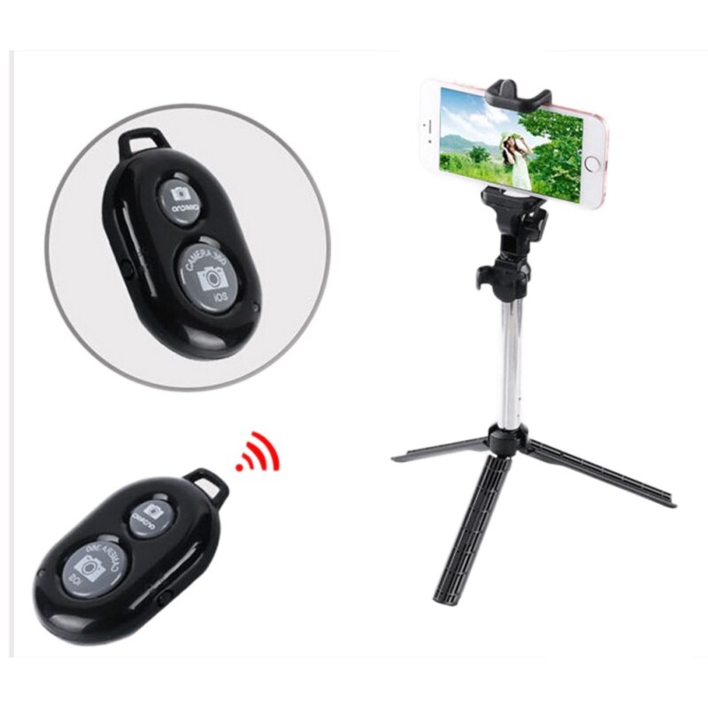Selfie Stick Tripod Extendable Selfie Self With Bluetooth Shutter Remote Control For Smartphone Self-portrait Artifact