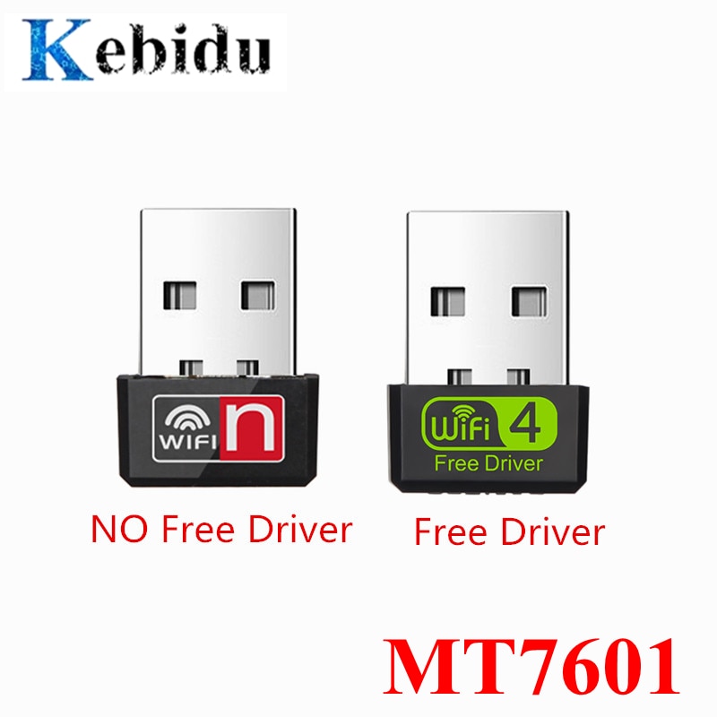 KEBIDU Mini USB WiFi Adapter MT7601 150Mbps Netwerkkaart wifi Dongle PC Ethernet wifi Adapters 2.4G Lan Antena wi-fi Ontvanger