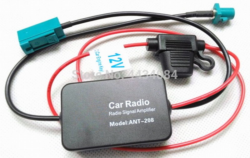 Ouchuangbo Fm Radio Signal Amplifier Antenna Anti-interference Booster Amp Automobile Parts